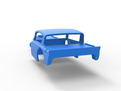 老式沥青改装库存车 V7 比例 1 至 25 的外壳 3D 打印模型