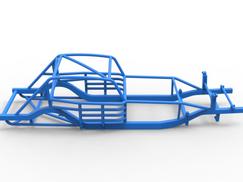 老式沥青改装库存车车架 比例 1 至 25 3D 打印模型