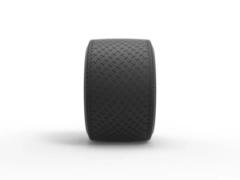 Wheel from Asphalt Modified stock car Version 6 Scale 1 to 25 3D Print Model