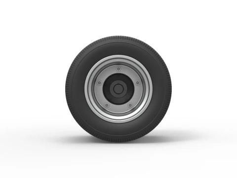 Wheel from Asphalt Modified stock car Version 6 Scale 1 to 25 3D Print Model