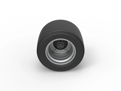 Wheel from Asphalt Modified stock car Version 6 Scale 1 to 25 3D Print Model