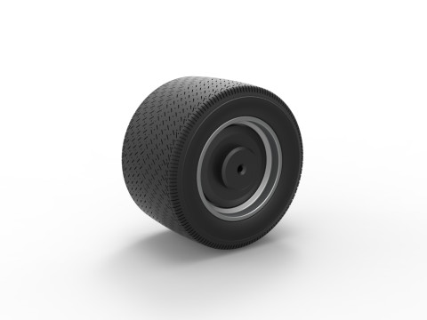 Wheel from Asphalt Modified stock car Version 6 Scale 1 to 25 3D Print Model