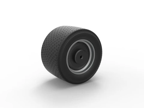 Wheel from Asphalt Modified stock car Version 6 Scale 1 to 25 3D Print Model