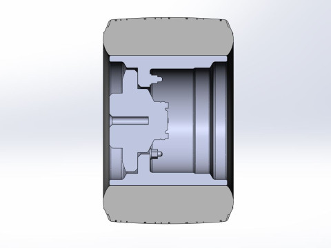 Wheel from Asphalt Modified stock car Version 6 Scale 1 to 25 3D Print Model