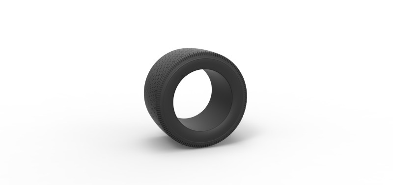 Tire of Asphalt Modified stock car V3 Scale 1 to 25 3D Print Model .c4d .max .obj .3ds .fbx .stl .blend