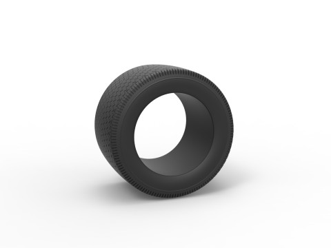 Reifen von Asphalt Modifiziertes Serienauto V3 im Maßstab 1 bis 25 3D Druckmodell