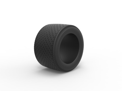 沥青改装库存车 V3 规模 1 至 25 轮胎 3D 打印模型