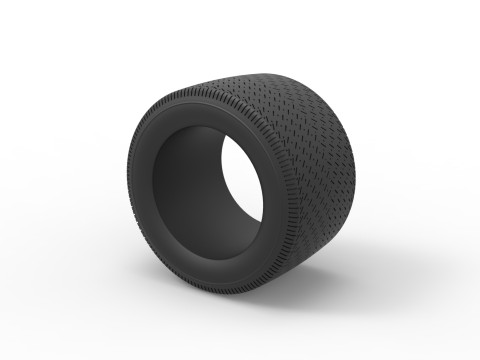 沥青改装库存车 V3 规模 1 至 25 轮胎 3D 打印模型
