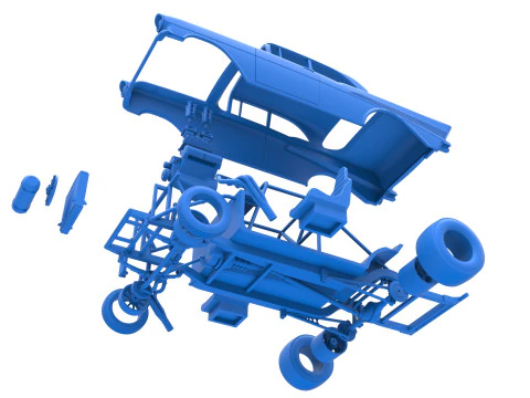 Gasser 버전 2 스케일 1~25 3D 프린트 모델