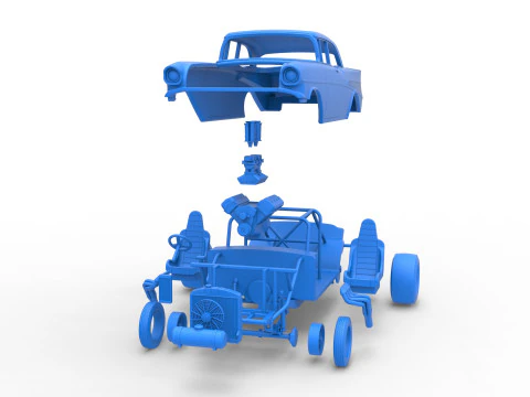 Gasser 버전 2 스케일 1~25 3D 프린트 모델