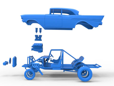 Gasser 버전 2 스케일 1~25 3D 프린트 모델