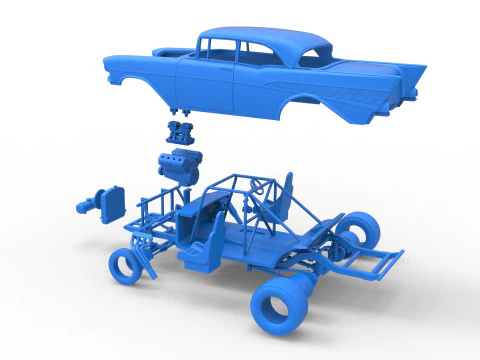 Gasser 버전 2 스케일 1~25 3D 프린트 모델