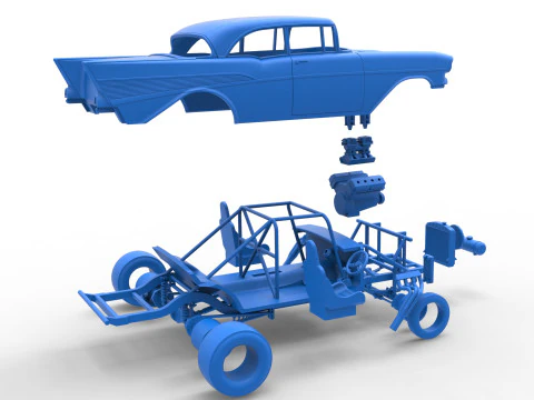 Gasser 버전 2 스케일 1~25 3D 프린트 모델