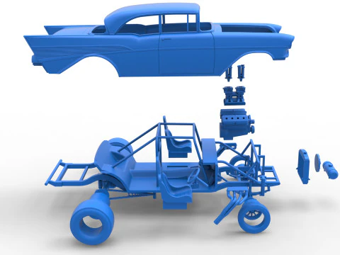 Gasser 버전 2 스케일 1~25 3D 프린트 모델