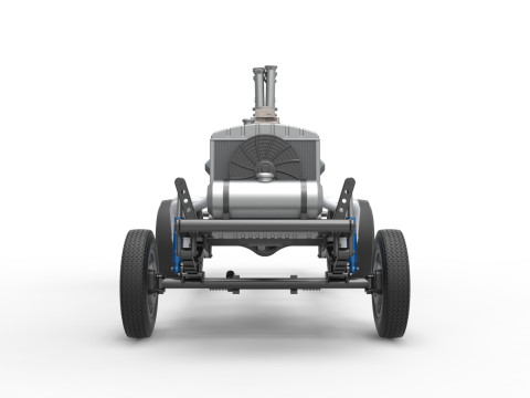 Chassis van Gasser Versie 2 Schaal 1 t/m 25 3D printmodel