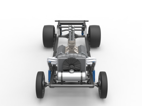 Chassis van Gasser Versie 2 Schaal 1 t/m 25 3D printmodel