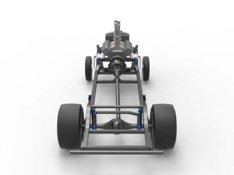 Chassis van Gasser Versie 2 Schaal 1 t/m 25 3D printmodel