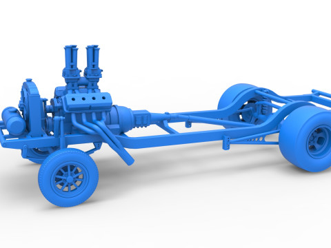 Chassis van Gasser Versie 2 Schaal 1 t/m 25 3D printmodel