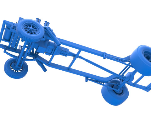 Chassis van Gasser Versie 2 Schaal 1 t/m 25 3D printmodel