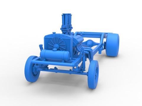 Chassis van Gasser Versie 2 Schaal 1 t/m 25 3D printmodel