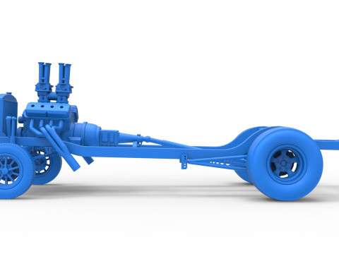 Chassis van Gasser Versie 2 Schaal 1 t/m 25 3D printmodel