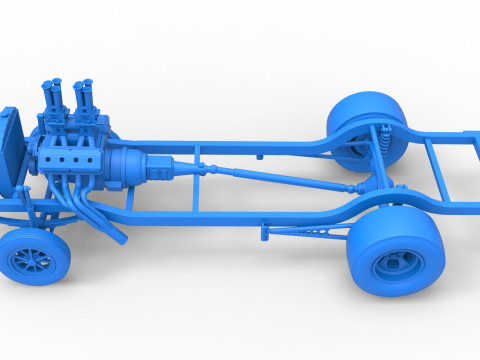 Chassis van Gasser Versie 2 Schaal 1 t/m 25 3D printmodel