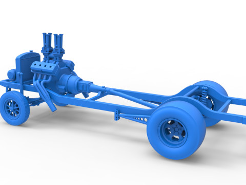 Chassis van Gasser Versie 2 Schaal 1 t/m 25 3D printmodel