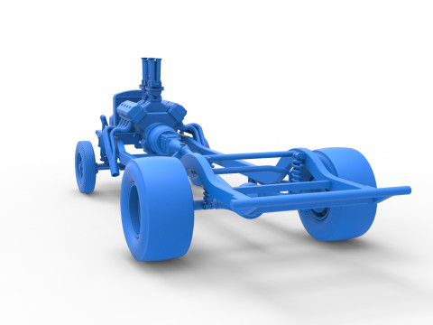 Chassis van Gasser Versie 2 Schaal 1 t/m 25 3D printmodel