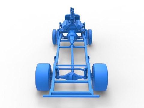 Chassis van Gasser Versie 2 Schaal 1 t/m 25 3D printmodel