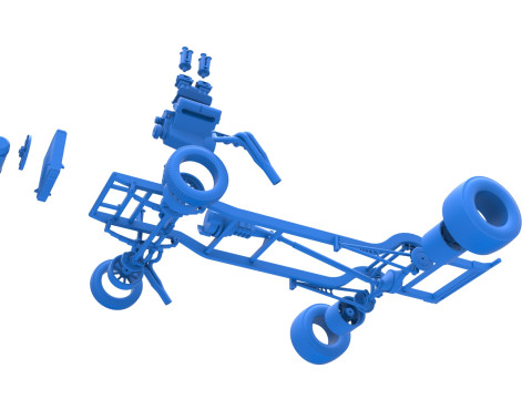 Chassis van Gasser Versie 2 Schaal 1 t/m 25 3D printmodel