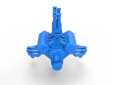 Engine of Gasser Version 2 Scale 1 to 25 3D Print Model