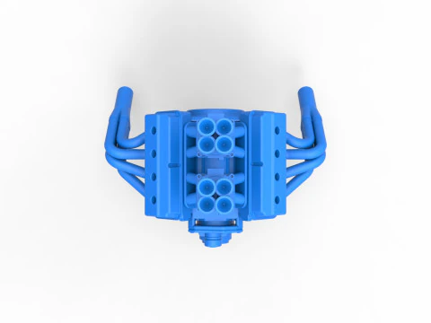 Engine of Gasser Version 2 Scale 1 to 25 3D Print Model