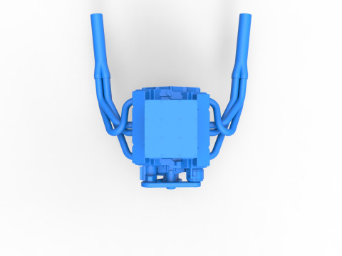 빈티지 슈퍼수정 스톡 카 엔진 버전 3 스케일 1 ~ 25 3D 프린트 모델