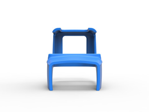 复古超级改装库存车版本 3 的外壳，比例 1 至 25 3D 打印模型