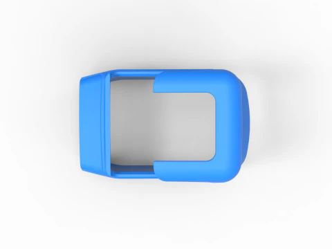 Shell of Vintage Supermodified stock car Version 3 Scale 1 to 25 3D Print Model