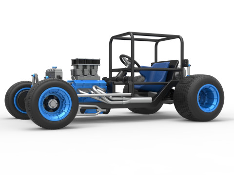 复古泥土超级改装库存车基础比例 1 至 25 3D 打印模型