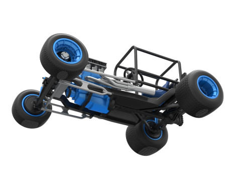 复古泥土超级改装库存车基础比例 1 至 25 3D 打印模型