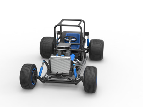 复古泥土超级改装库存车基础比例 1 至 25 3D 打印模型