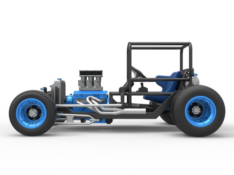 复古泥土超级改装库存车基础比例 1 至 25 3D 打印模型