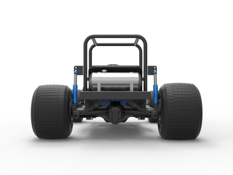 复古泥土超级改装库存车基础比例 1 至 25 3D 打印模型