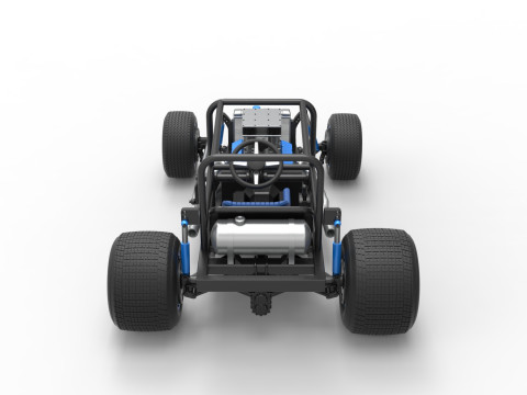复古泥土超级改装库存车基础比例 1 至 25 3D 打印模型