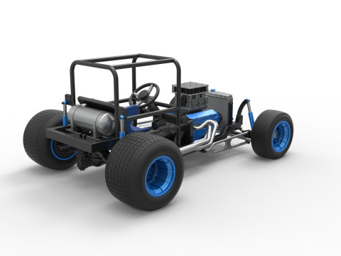 复古泥土超级改装库存车基础比例 1 至 25 3D 打印模型