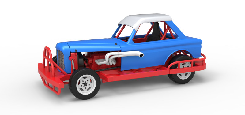 Stock car vintage da Nova Zelândia, escala 1 a 25 Modelo de Impressão 3D .c4d .max .obj .3ds .fbx .stl .blend