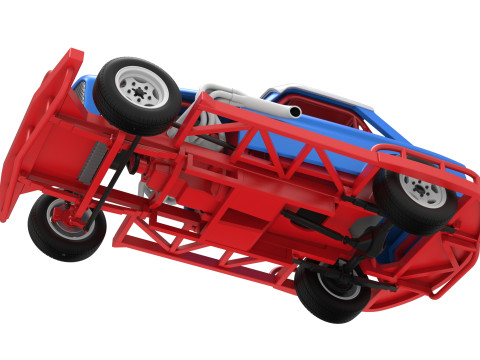 Stock car vintage da Nova Zel&acirc;ndia, escala 1 a 25 Modelo de Impressão 3D