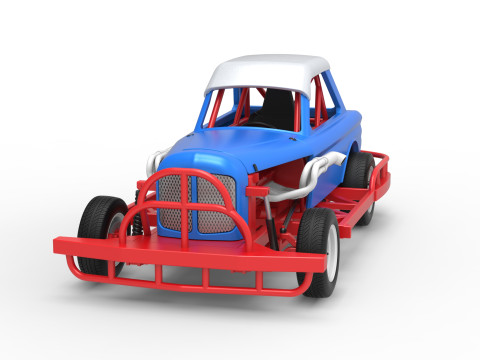 Stock car vintage da Nova Zel&acirc;ndia, escala 1 a 25 Modelo de Impressão 3D