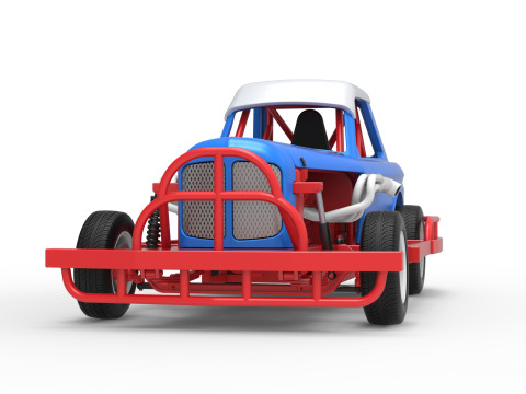 Stock car vintage da Nova Zel&acirc;ndia, escala 1 a 25 Modelo de Impressão 3D