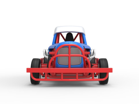 Stock car vintage da Nova Zel&acirc;ndia, escala 1 a 25 Modelo de Impressão 3D