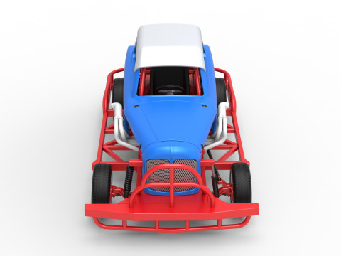 Stock car vintage da Nova Zel&acirc;ndia, escala 1 a 25 Modelo de Impressão 3D