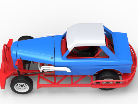 Stock car vintage da Nova Zel&acirc;ndia, escala 1 a 25 Modelo de Impressão 3D