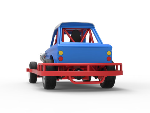 Stock car vintage da Nova Zel&acirc;ndia, escala 1 a 25 Modelo de Impressão 3D